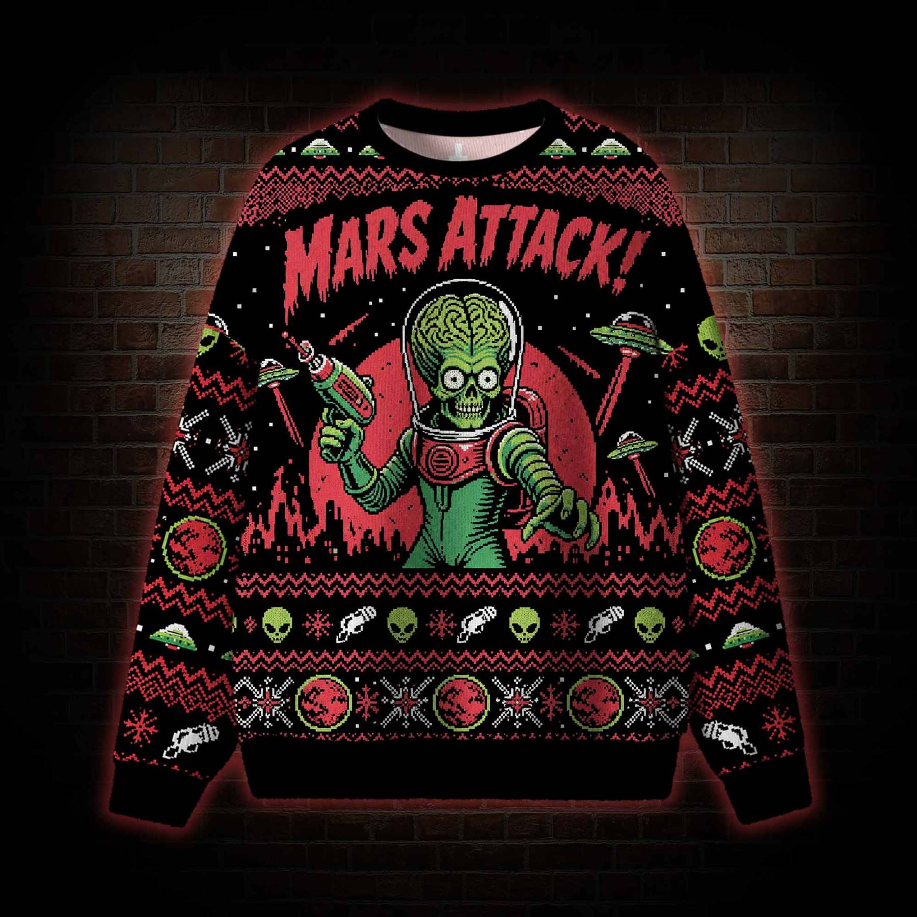 We Come In Peace Ugly Sweatshirts