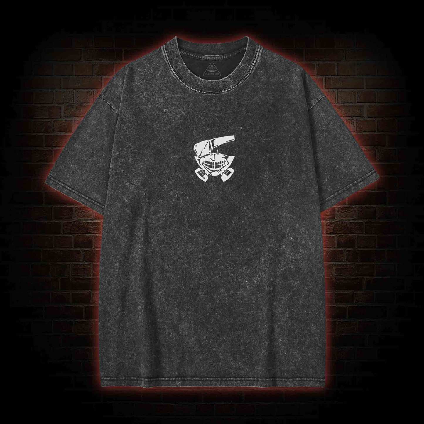 3305 Back Print Washed T-shirt