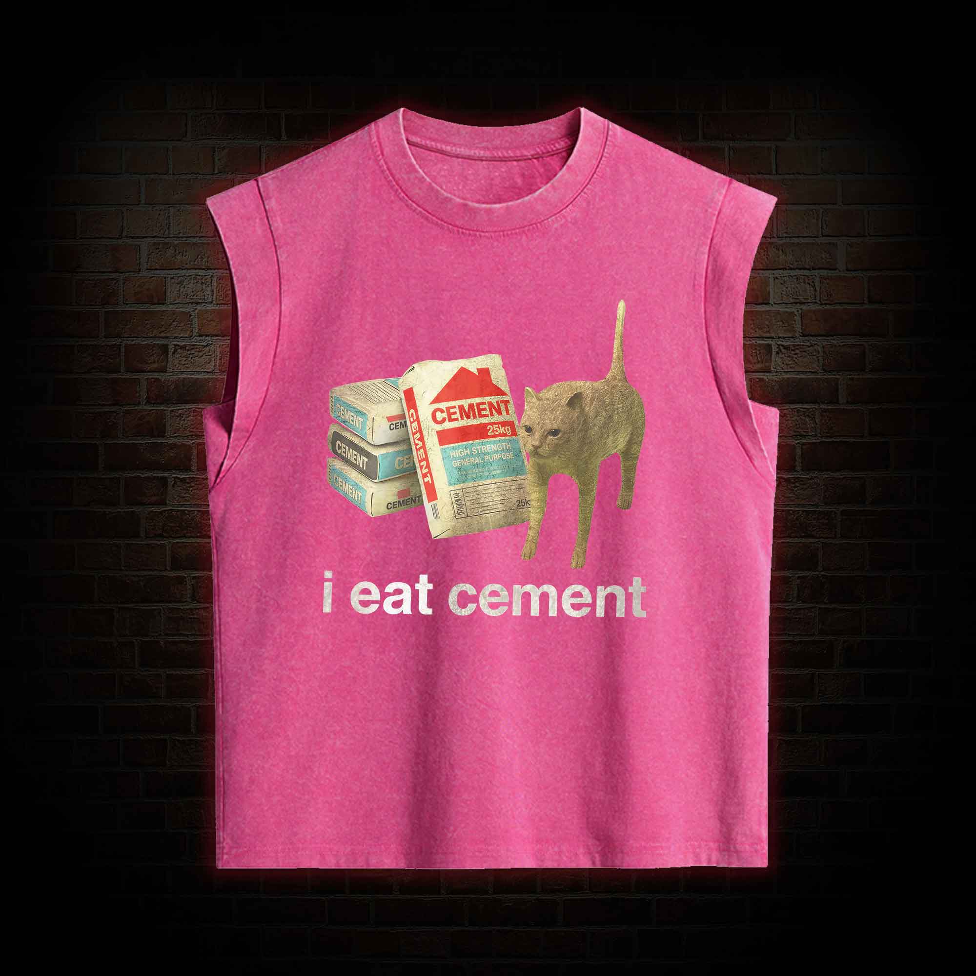 I Eat Cement Women's Washed Tank Top