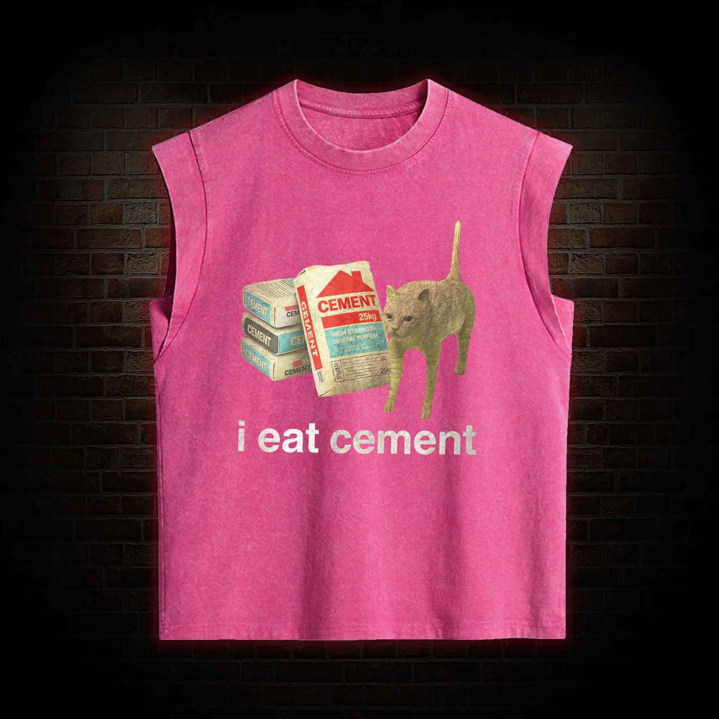 I Eat Cement Women's Washed Tank Top