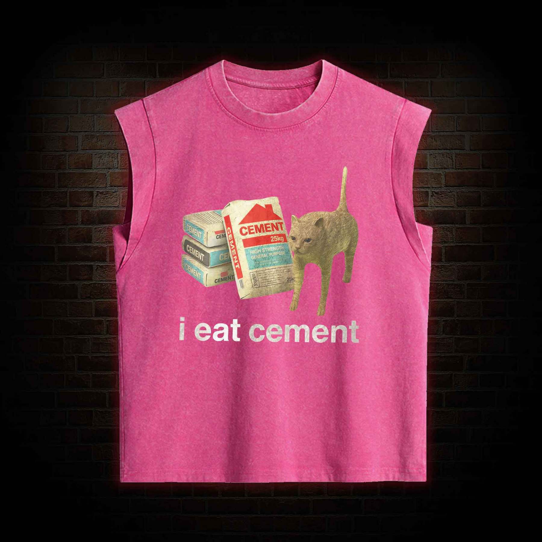 I Eat Cement Women's Washed Tank Top