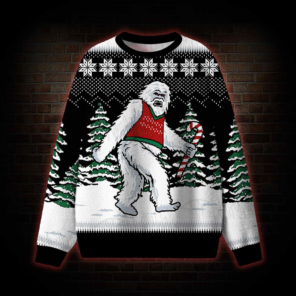 Christmas Funny Bigfoot Sweatshirts