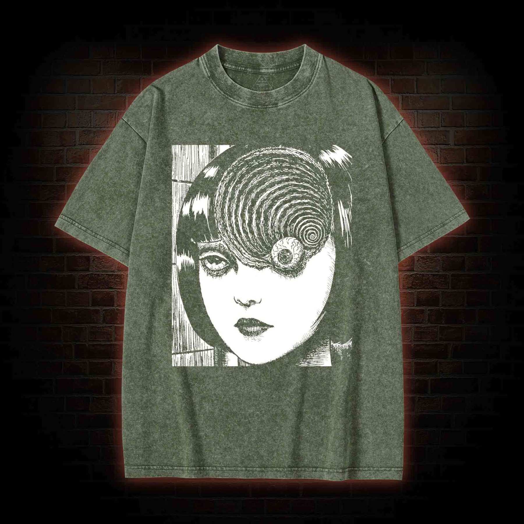 Uzumaki Eyeball Washed T-shirt