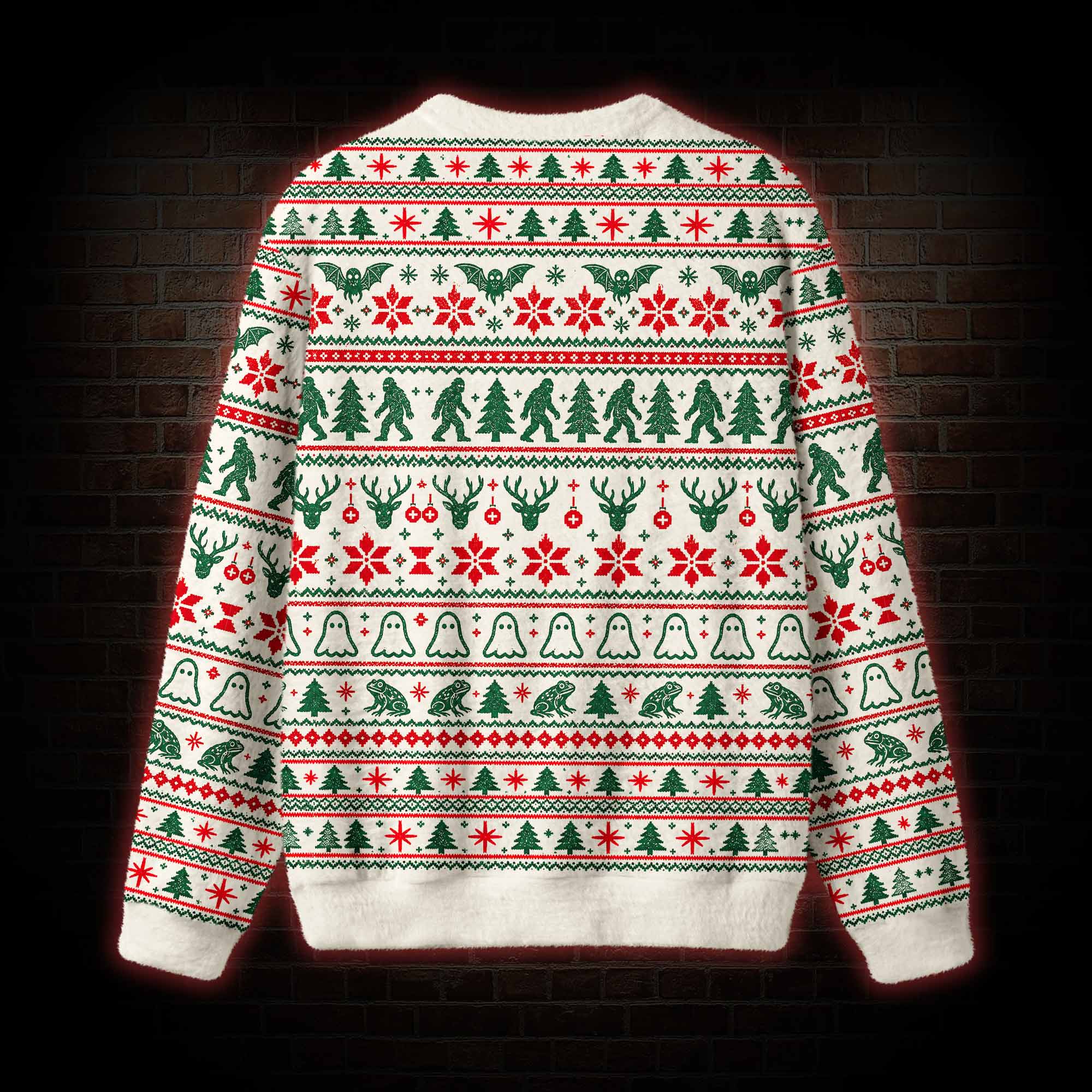 Lurking around the Christmas Tree Ugly Sweatshirts