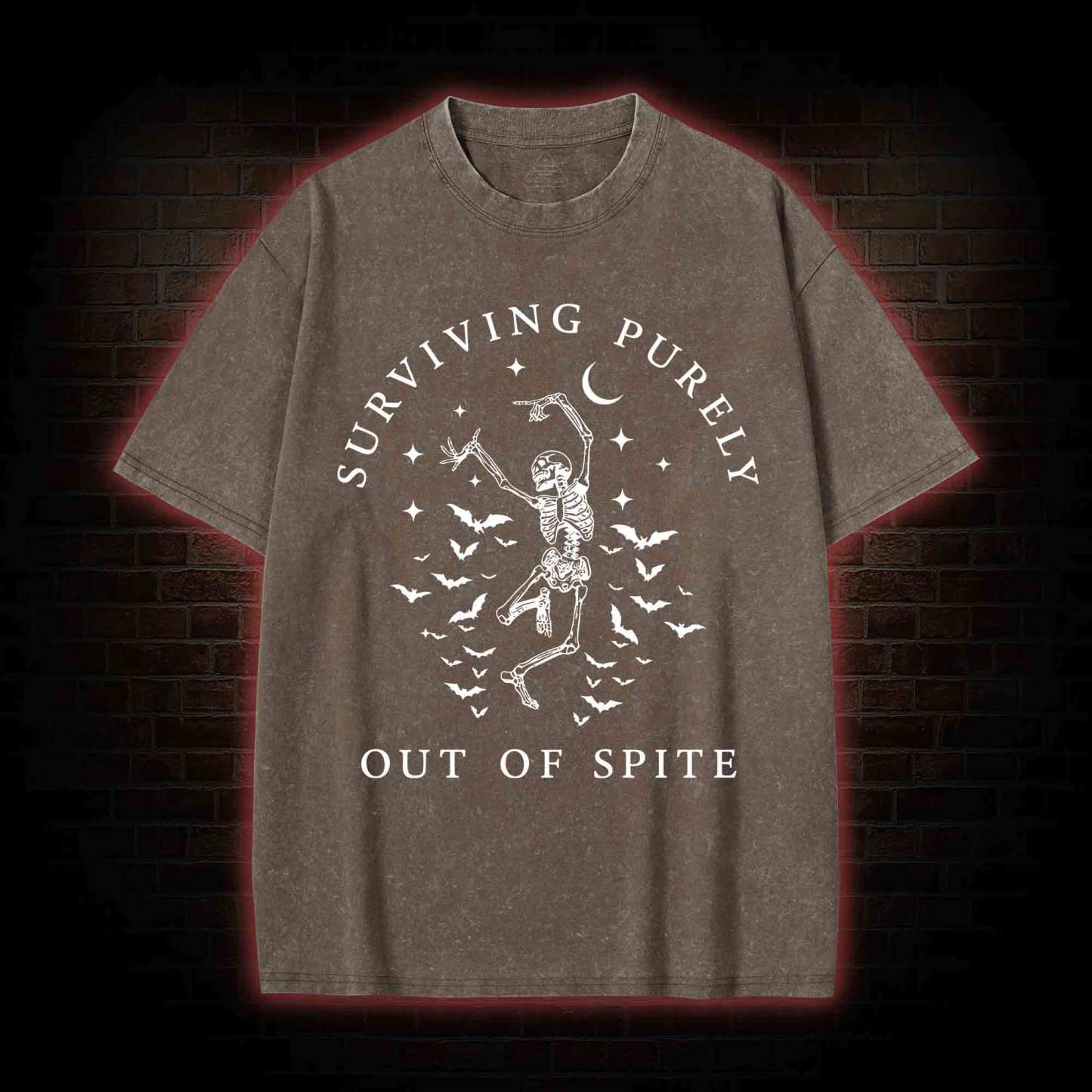 Surviving Purely Out Of Spite Washed T-shirt