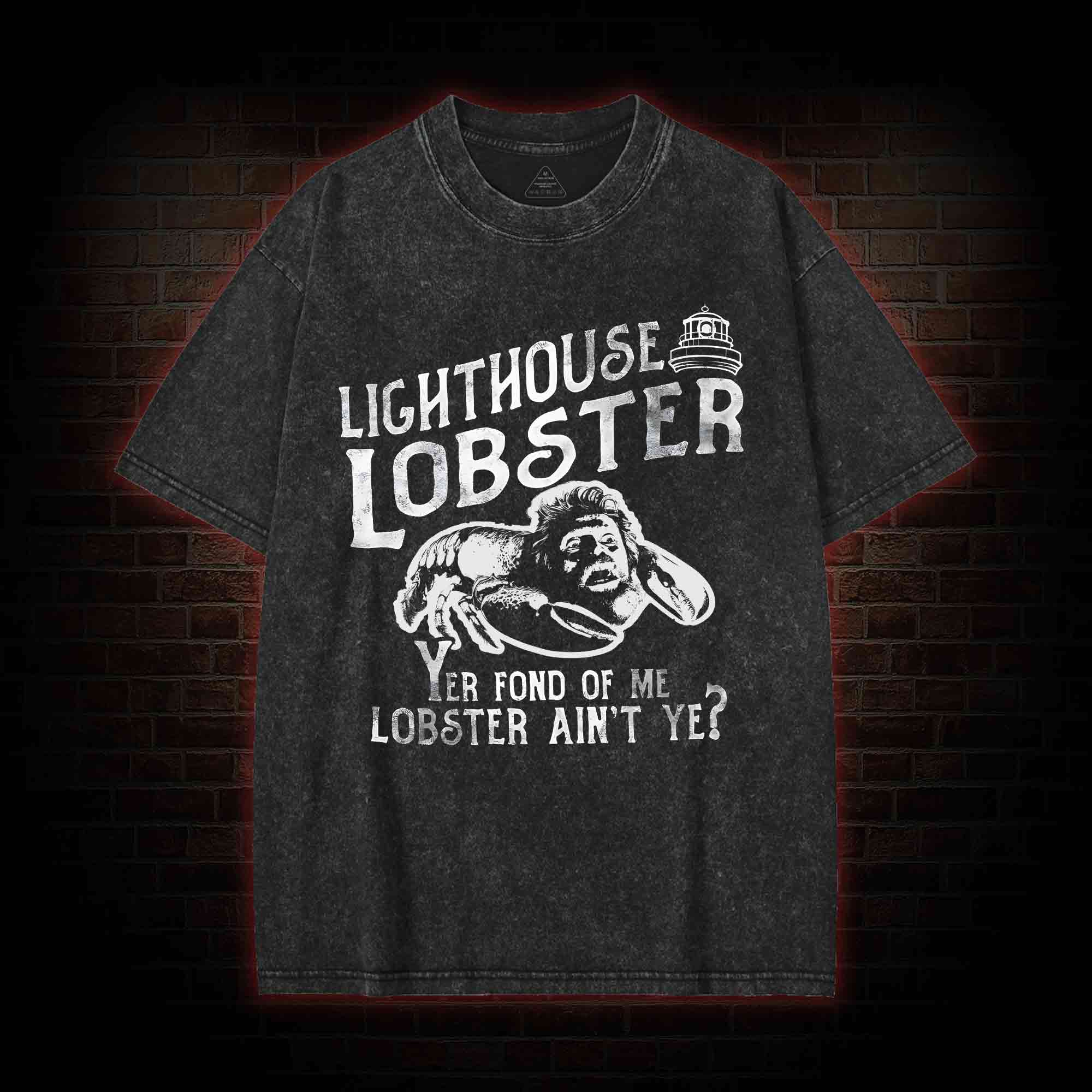 Lighthouse Lobster Washed T-shirt