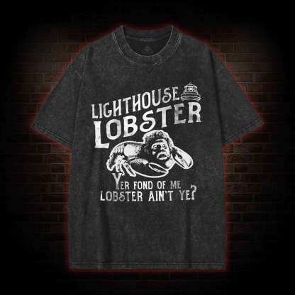 Lighthouse Lobster Washed T-shirt