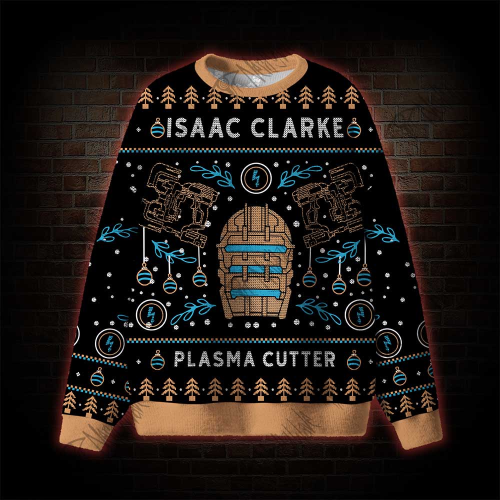 Isaac Clarke Plasma Cutter Ugly Sweatshirts