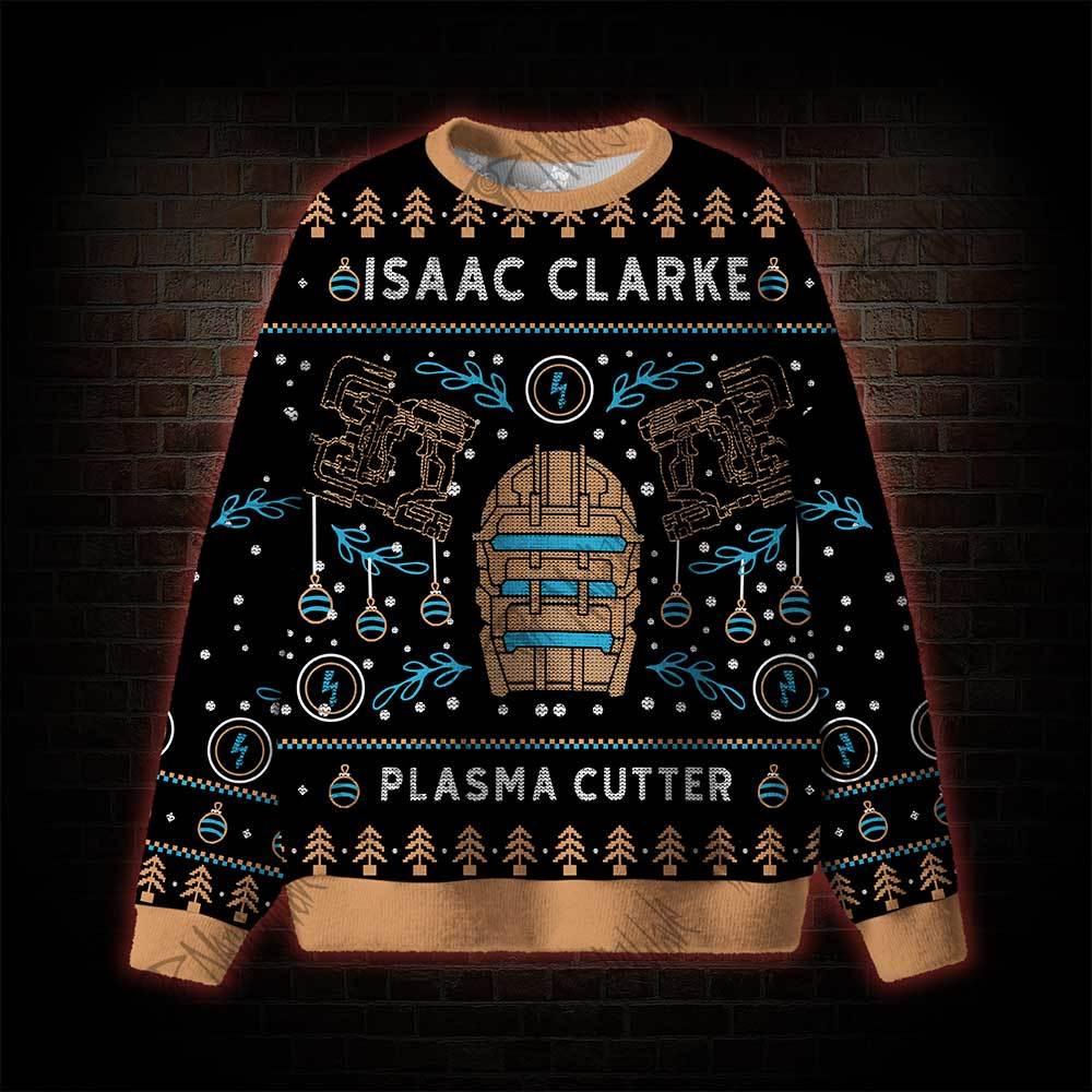 Isaac Clarke Plasma Cutter Ugly Sweatshirts