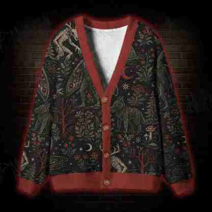 Creatures of the Night Cardigan Sweater