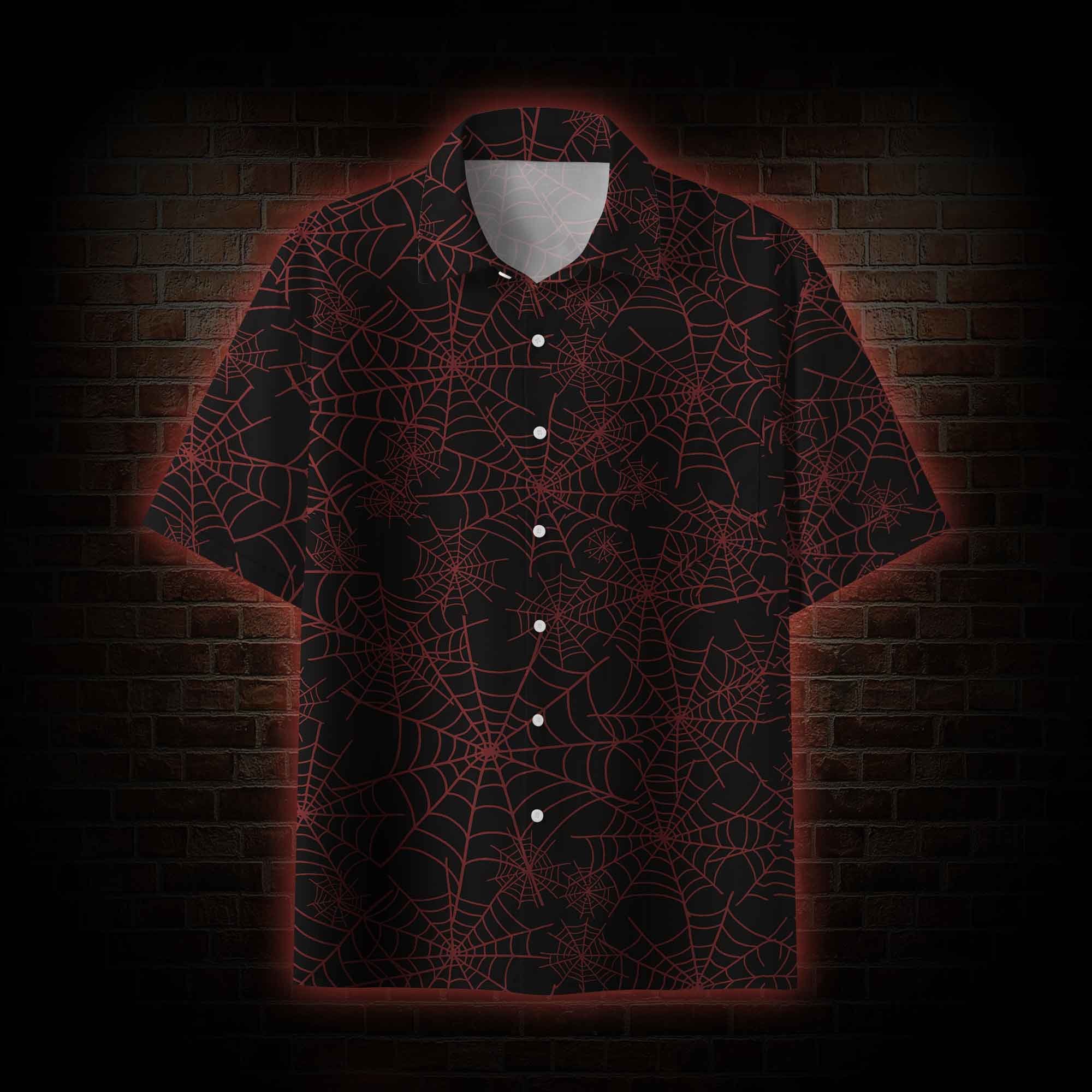 Spider Web Button-up Shirt