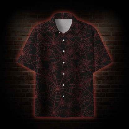 Spider Web Button-up Shirt