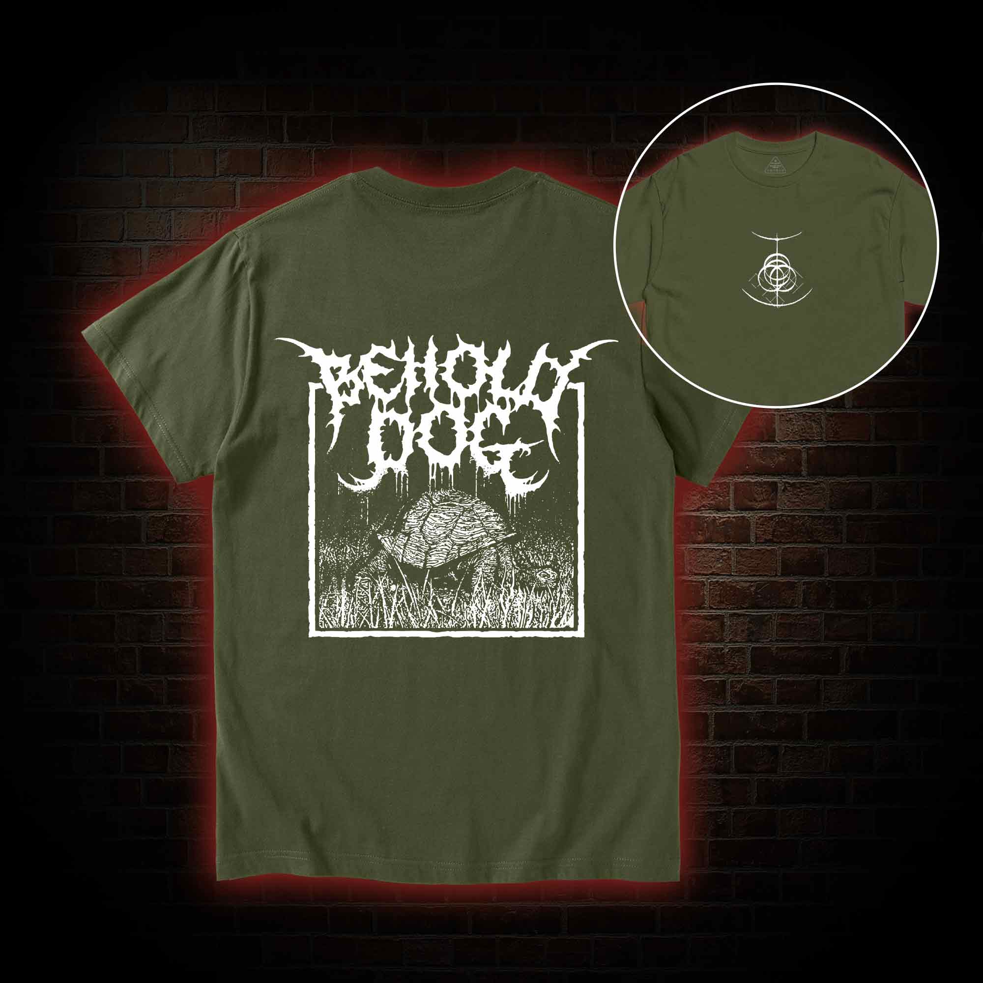 Behold Dog Back Print T-Shirt