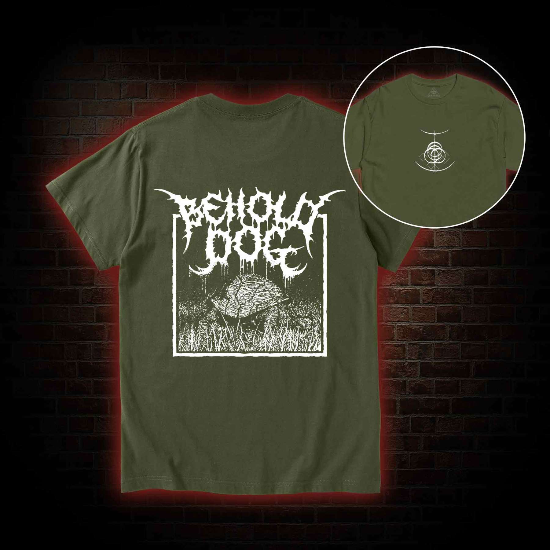 Behold Dog Back Print T-Shirt
