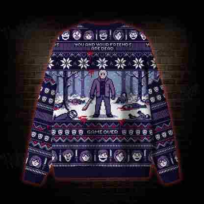 Winter Game Over Ugly Sweatshirts