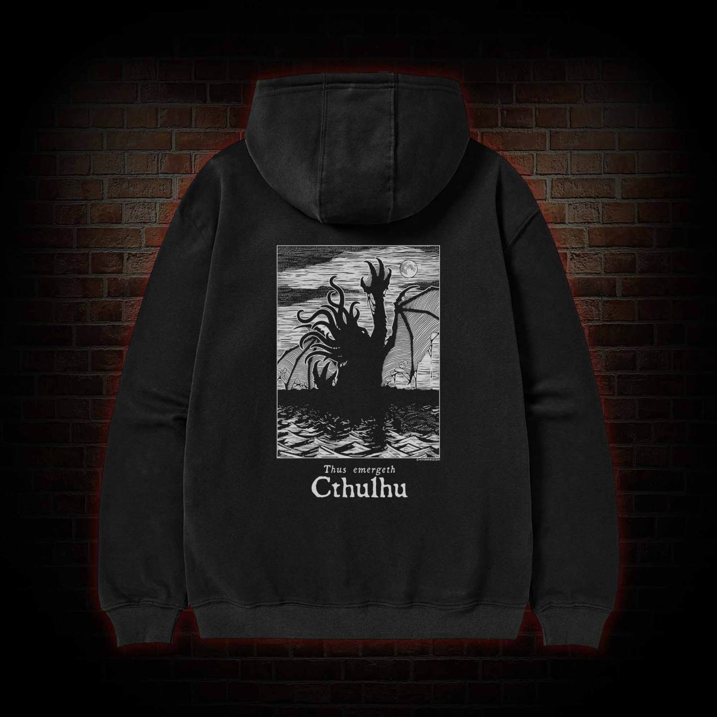 Thus Emergeth Cthulhu Zipper Hoodie