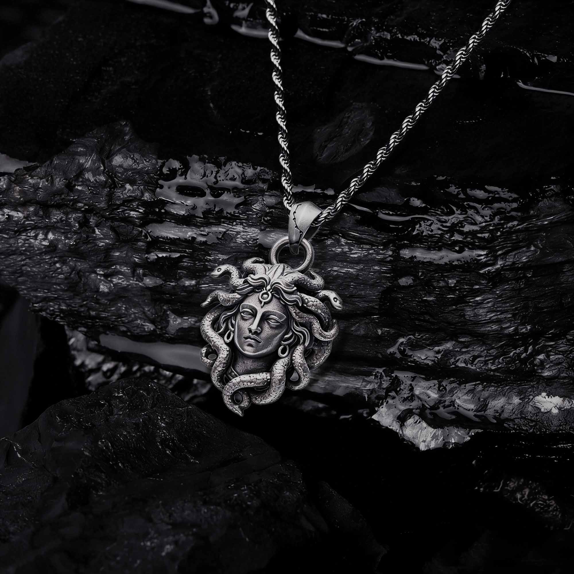 Medusa's Gaze Sculptural Necklace