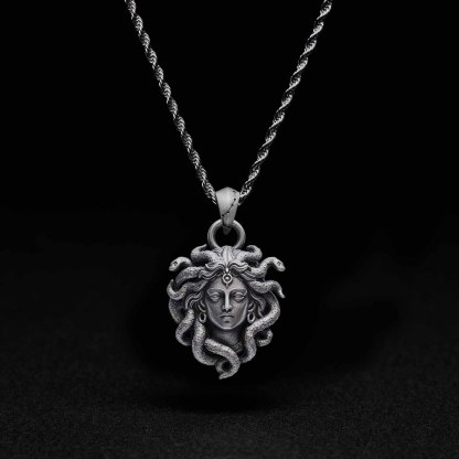 Medusa's Gaze Sculptural Necklace