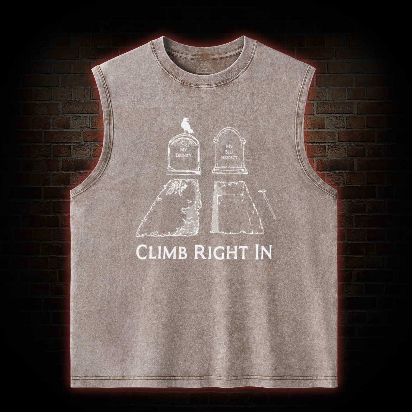 Climb Right in Washed Tank Top
