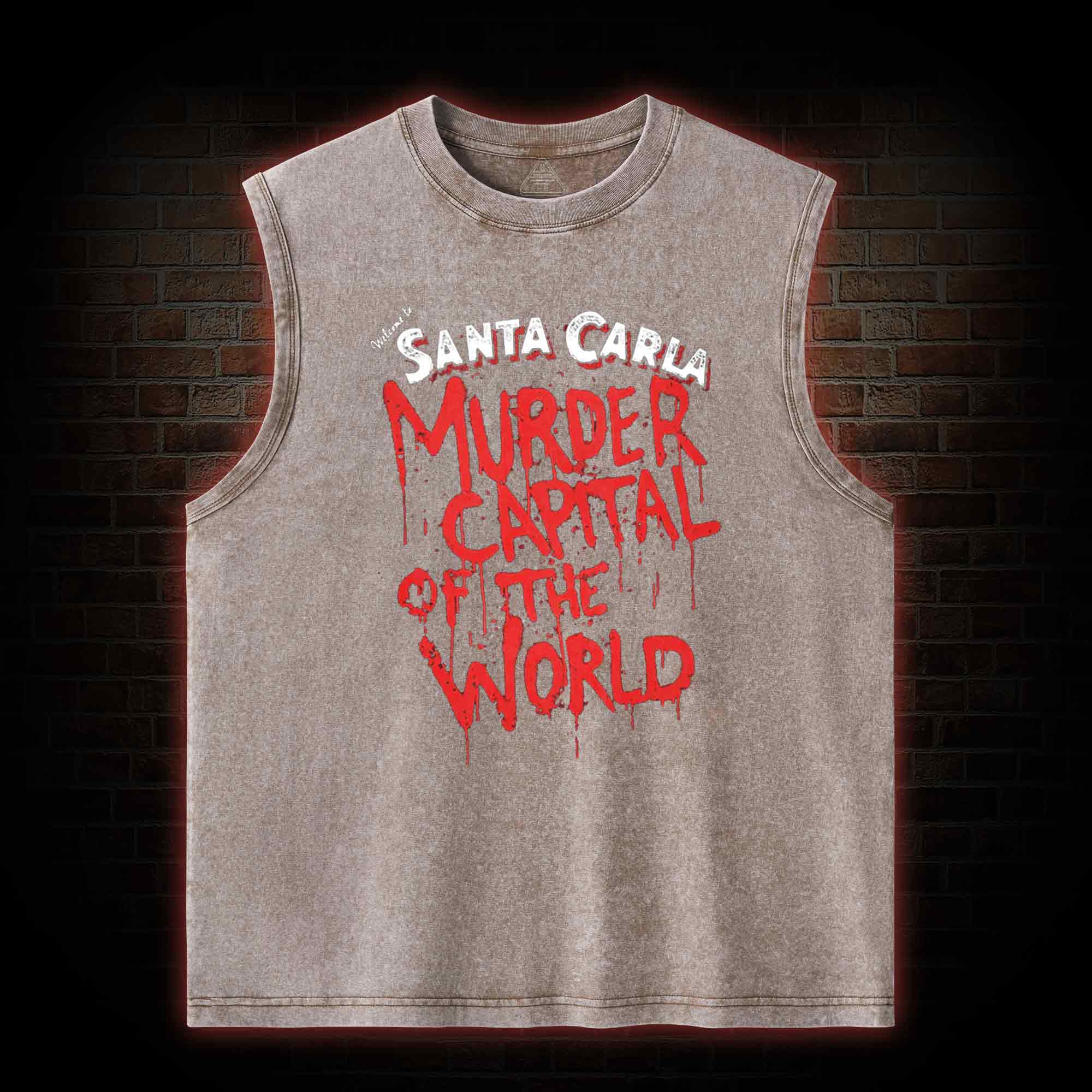 Welcome to Murder Capital of the World Washed Tank Top