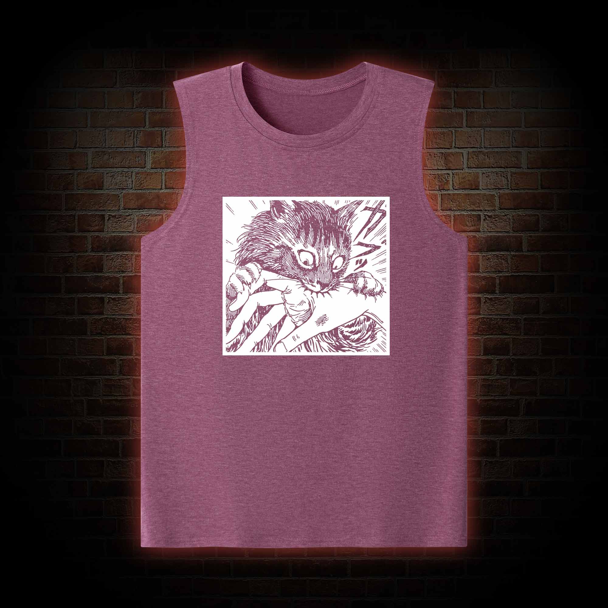 Tomie Cat Diary Anime Horror Tank Top