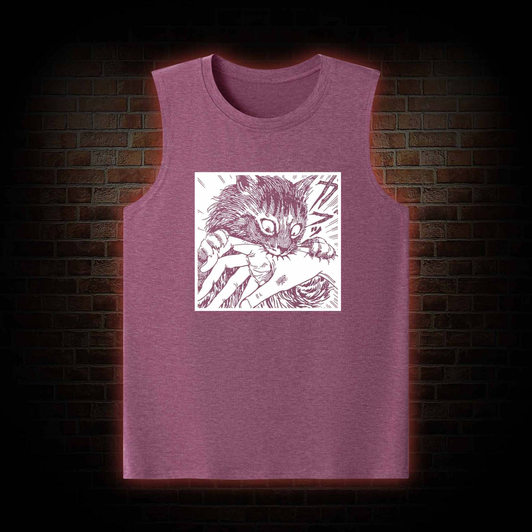 Tomie Cat Diary Anime Horror Tank Top