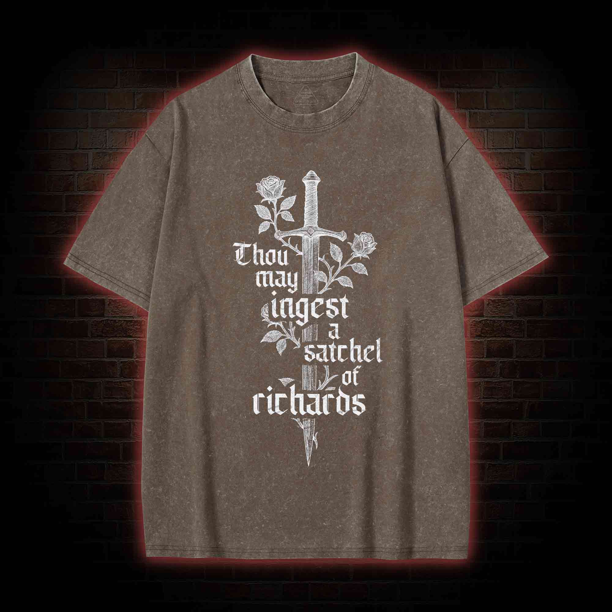 Thou May Ingest A Satchel of Richards Washed T-shirt