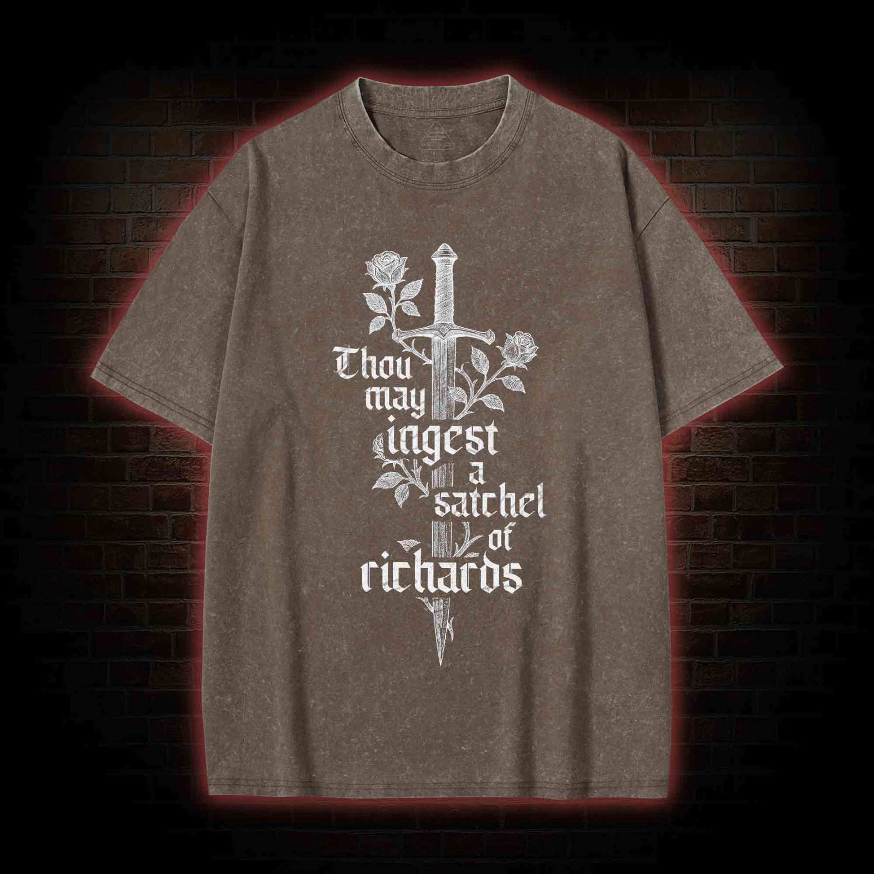Thou May Ingest A Satchel of Richards Washed T-shirt