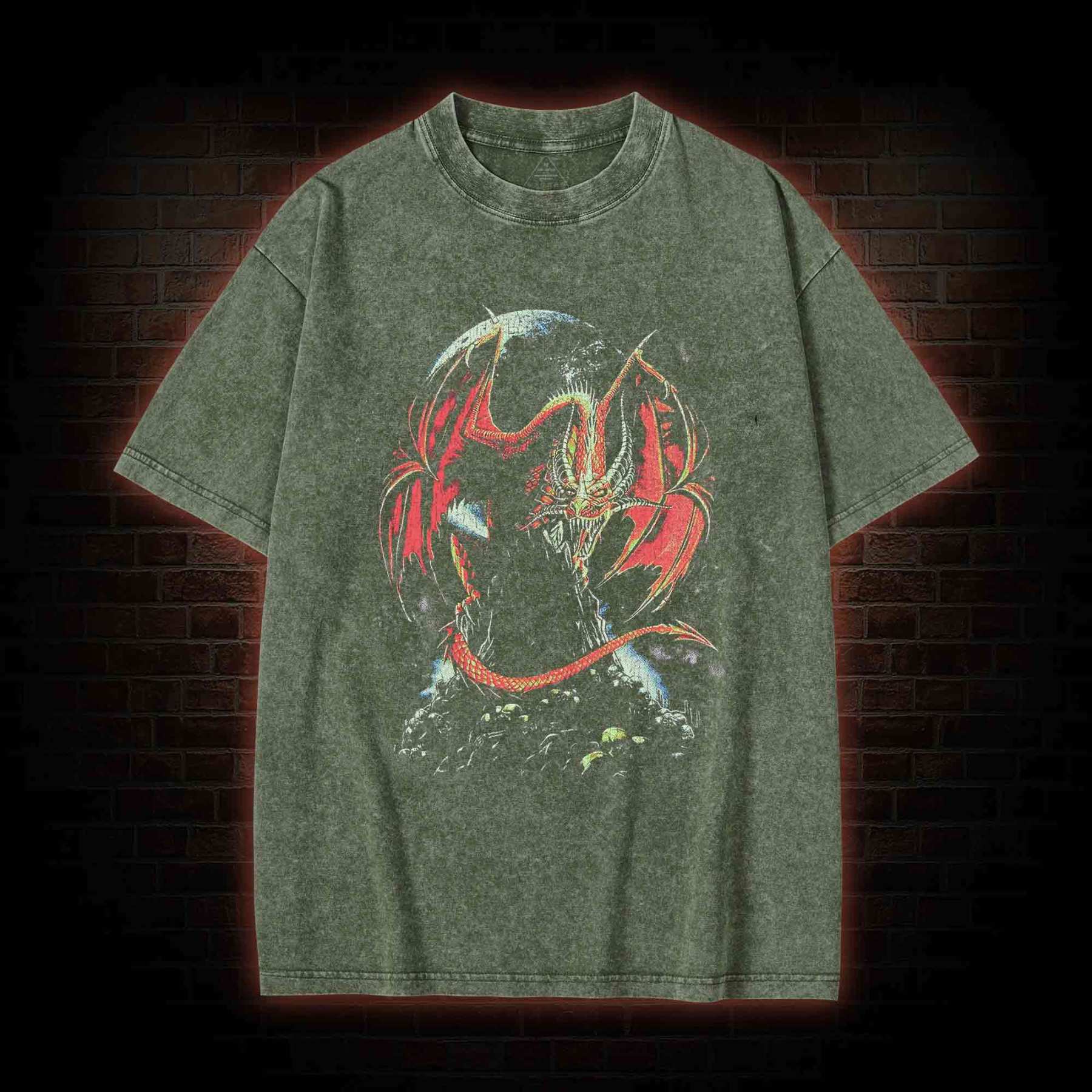 Medieval Dragon Washed T-shirt