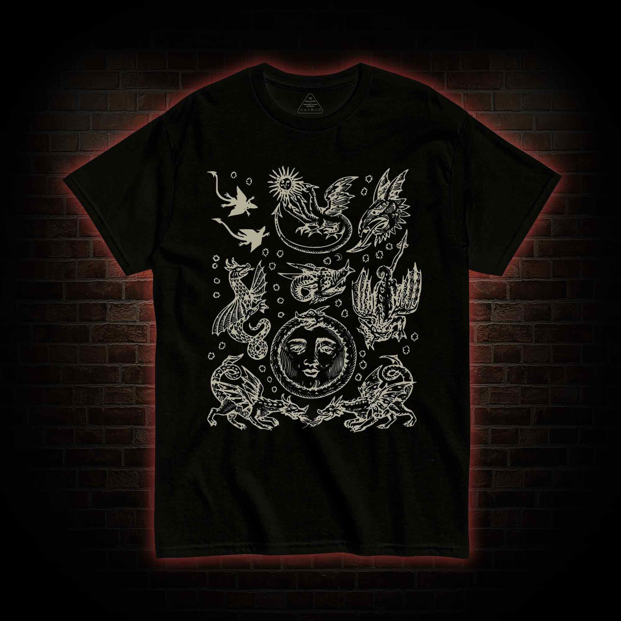Medieval Dragons Vintage T-shirt