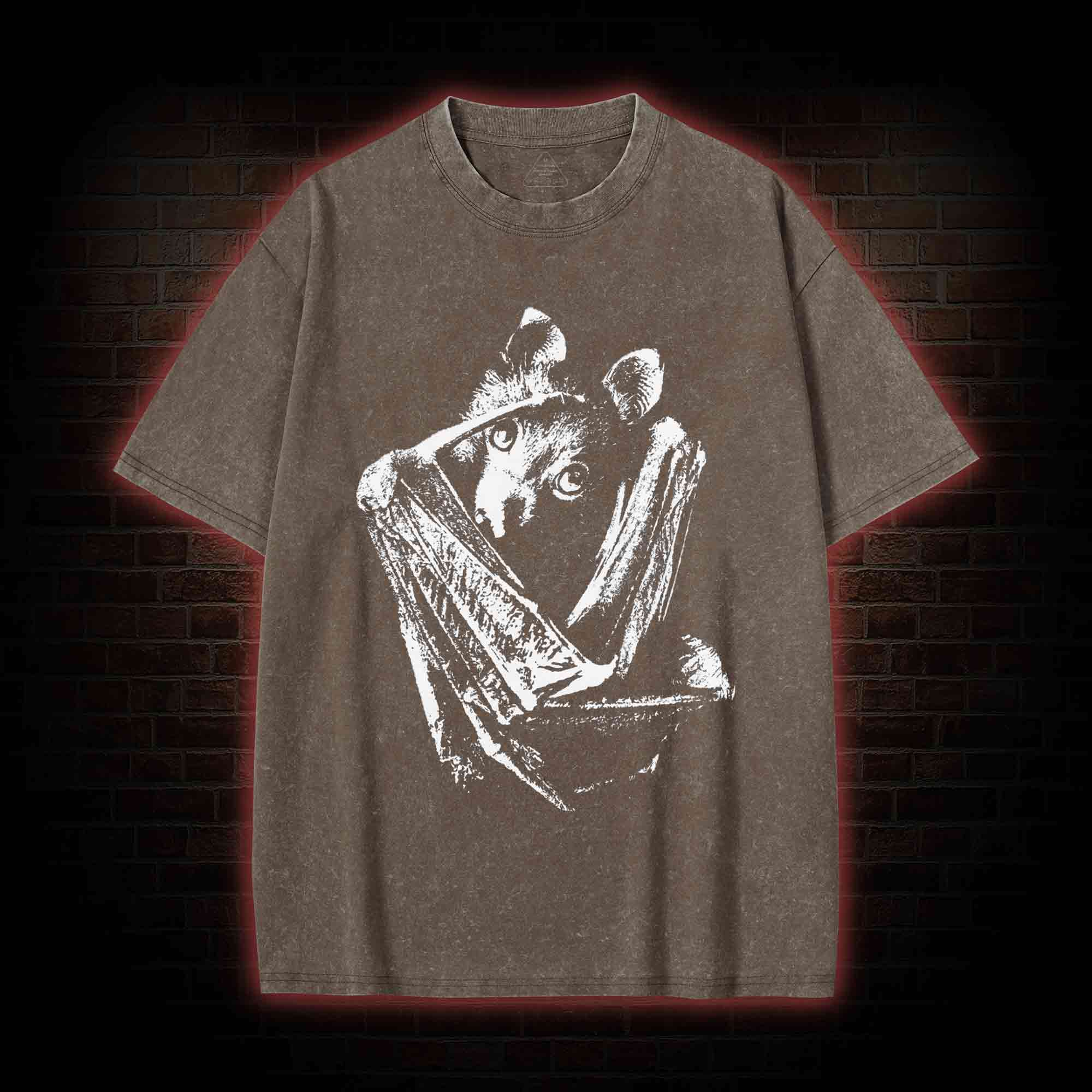 Bat Vampire Washed T-shirt