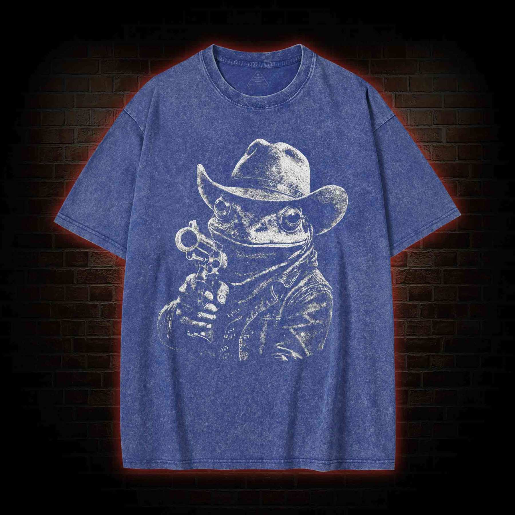 Cowboy Frog Washed T-shirt