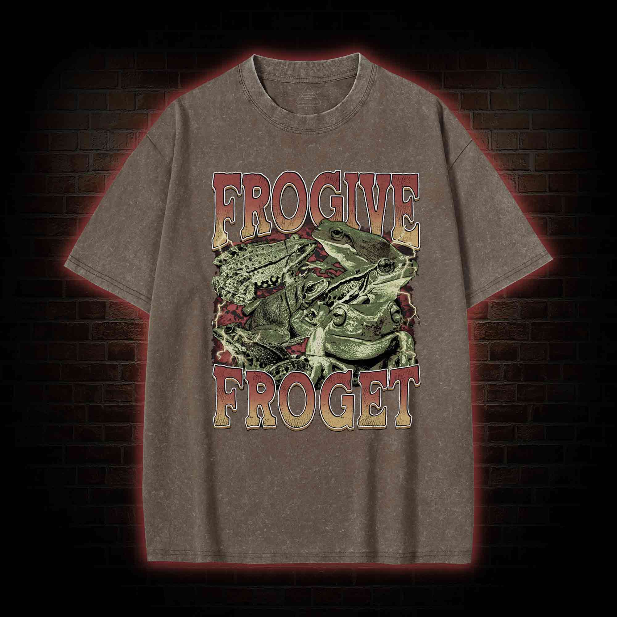 Frogive Froget Washed T-shirt