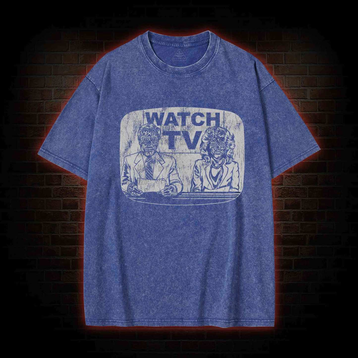 Watch Tv Washed T-shirt