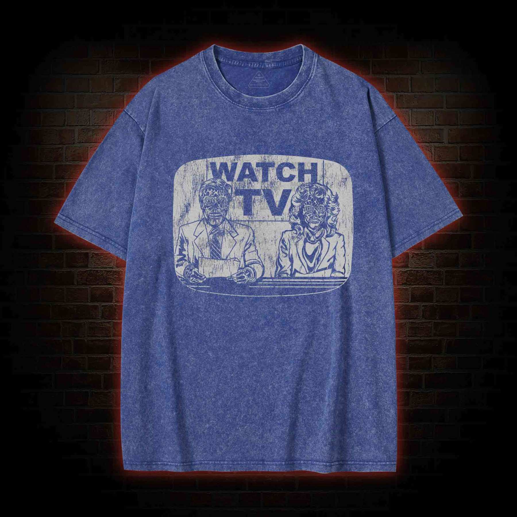 Watch Tv Washed T-shirt
