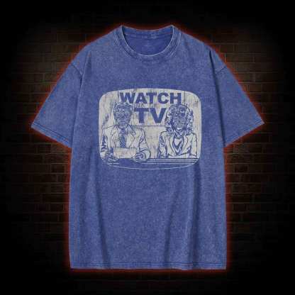 Watch Tv Washed T-shirt