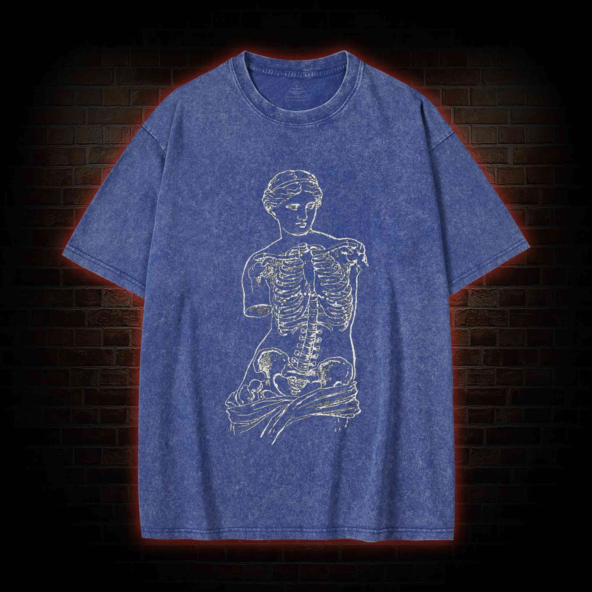 Anatomical Skeleton Washed T-shirt