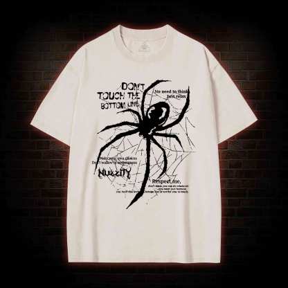 Don't Touch The Bottom Line Washed T-shirt