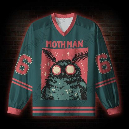 Mothman V-Neck Long Sleeve Jersey