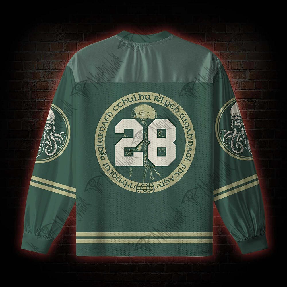 Cthulhu Vintage V-Neck Long Sleeve Jersey