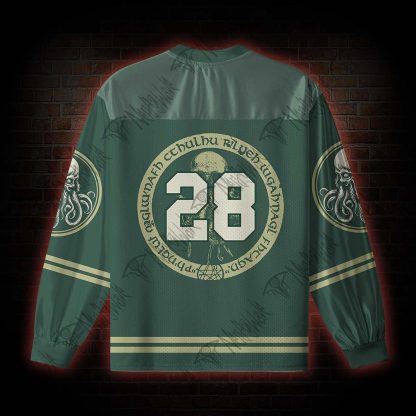 Cthulhu Vintage V-Neck Long Sleeve Jersey