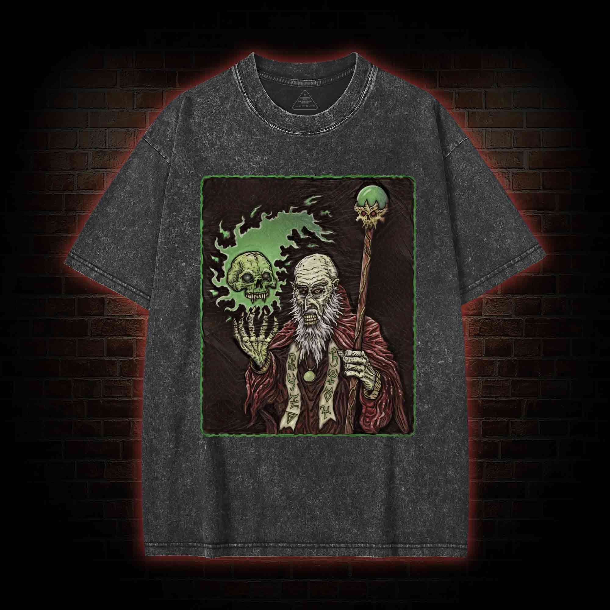 Necromancer Retro Washed T-shirt