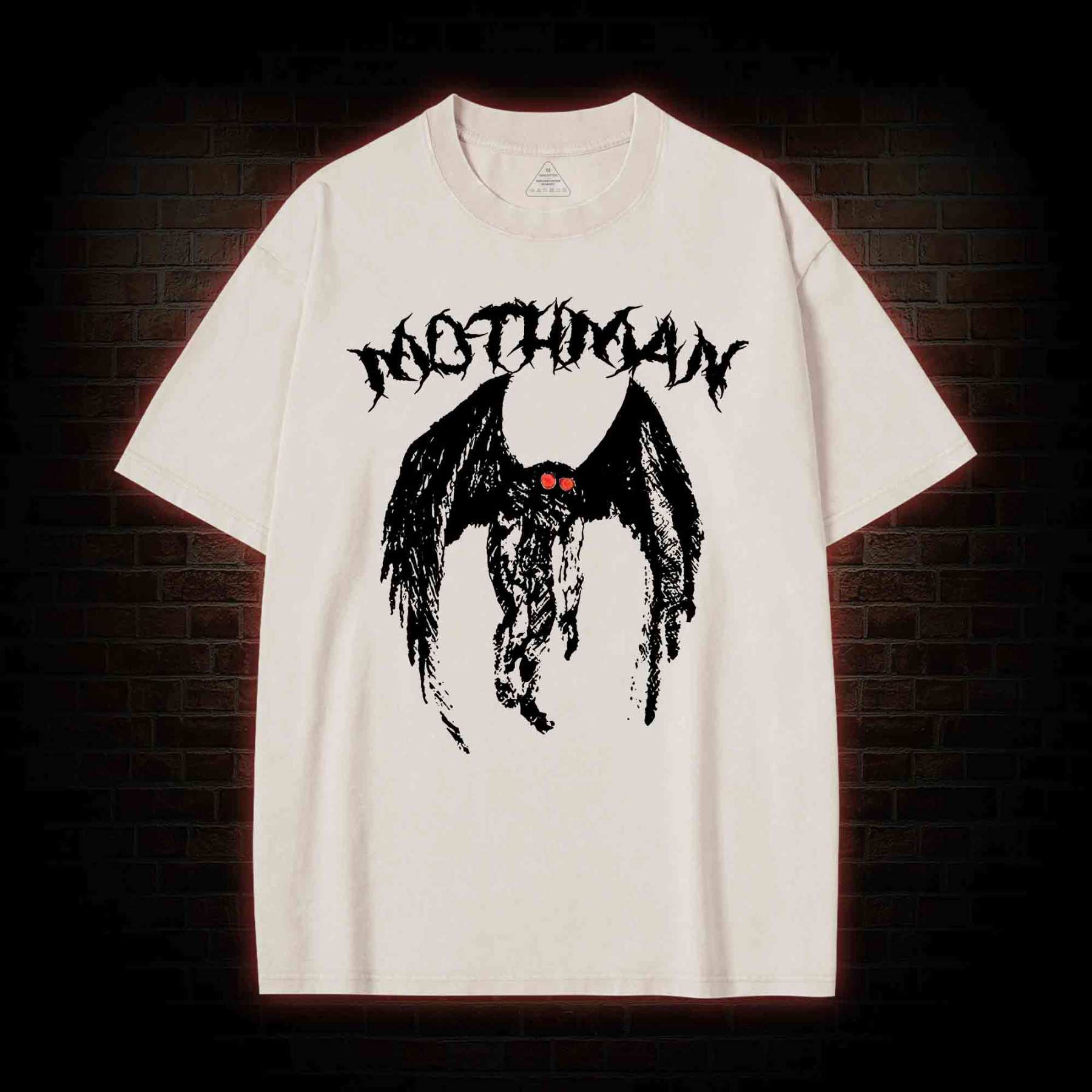Spooky Mothman Washed T-shirt