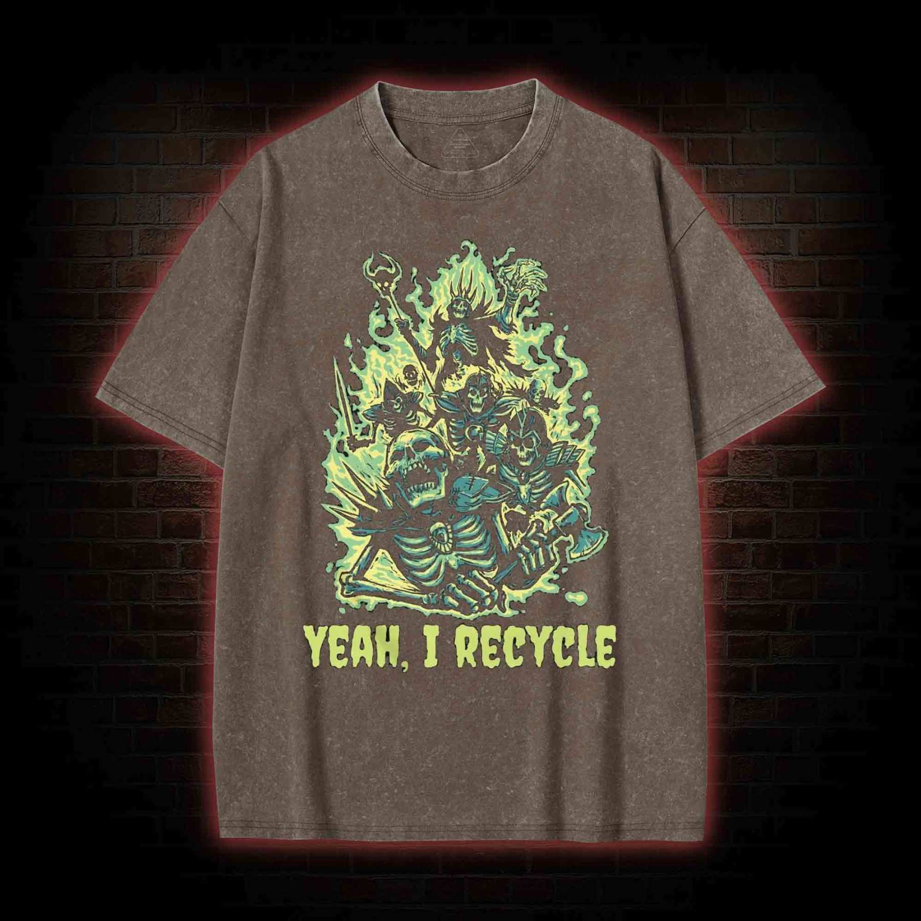 Yeah, I Recycle Washed T-shirt