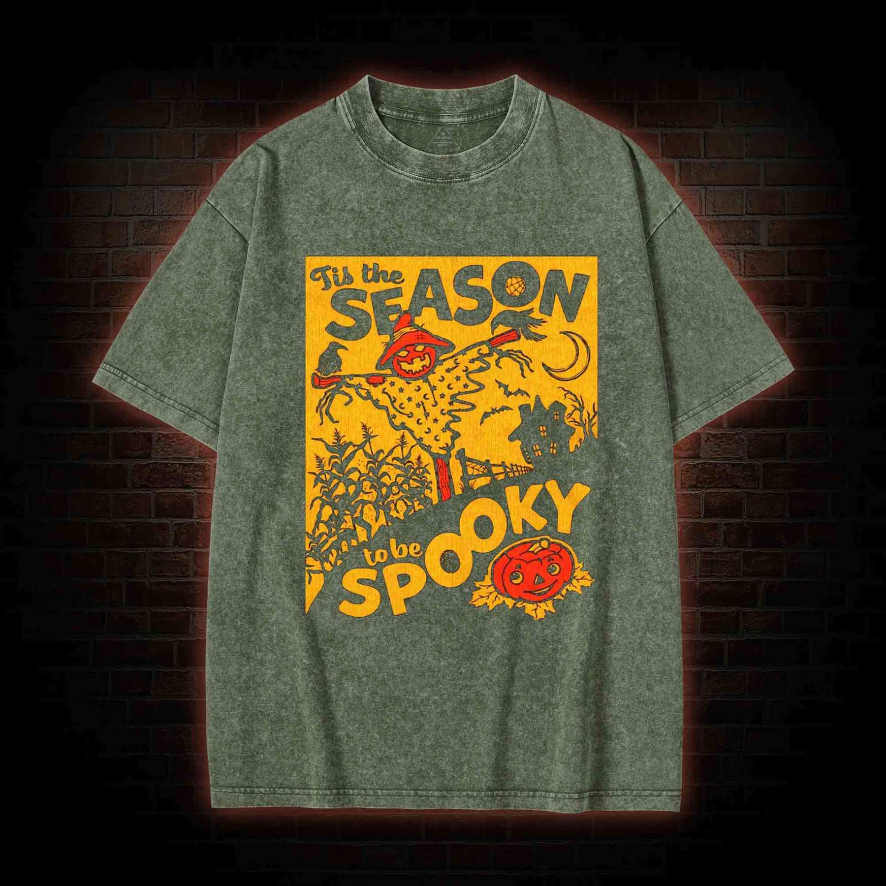 Tis the Season to be Spooky Washed T-shirt