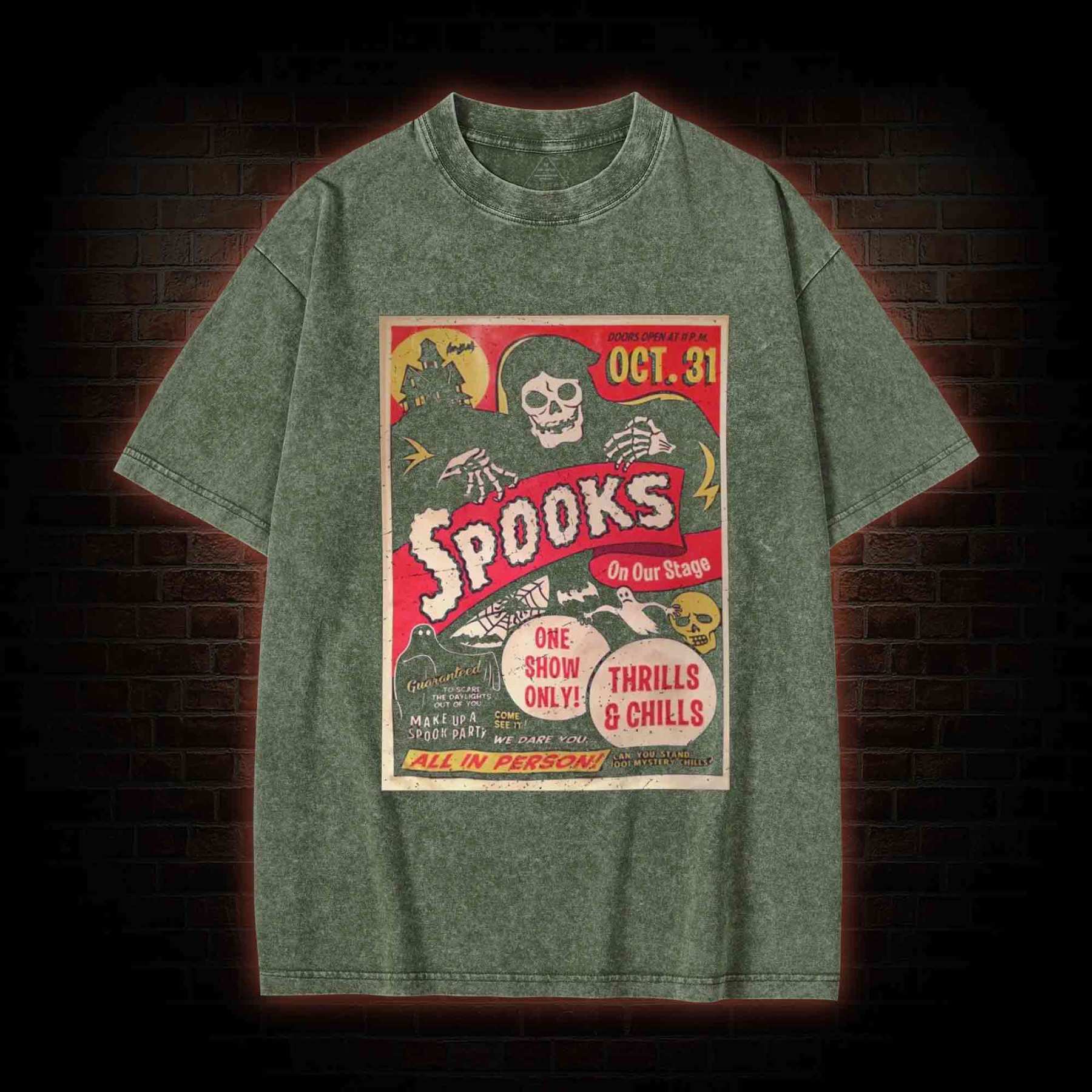 Make up a Spook Party Washed T-shirt