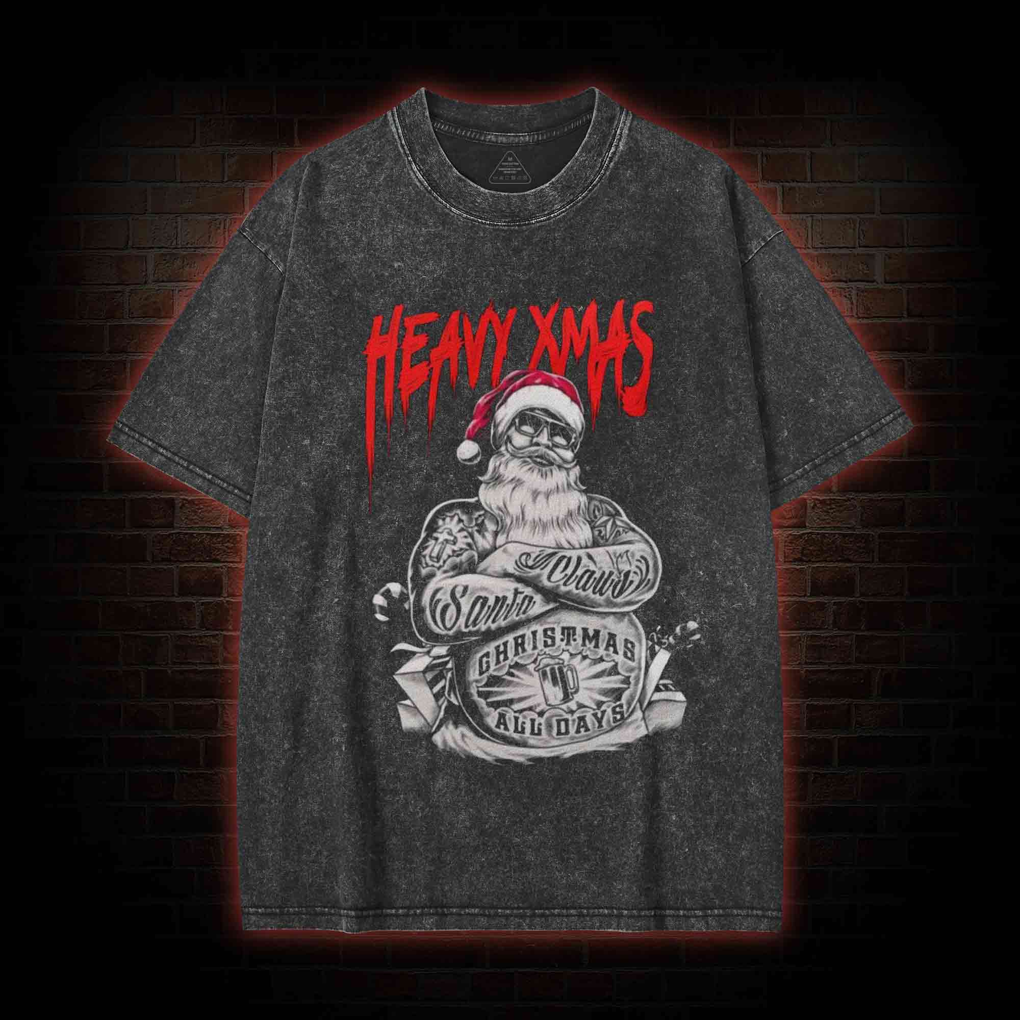 Heavy Xmas Washed T-shirt