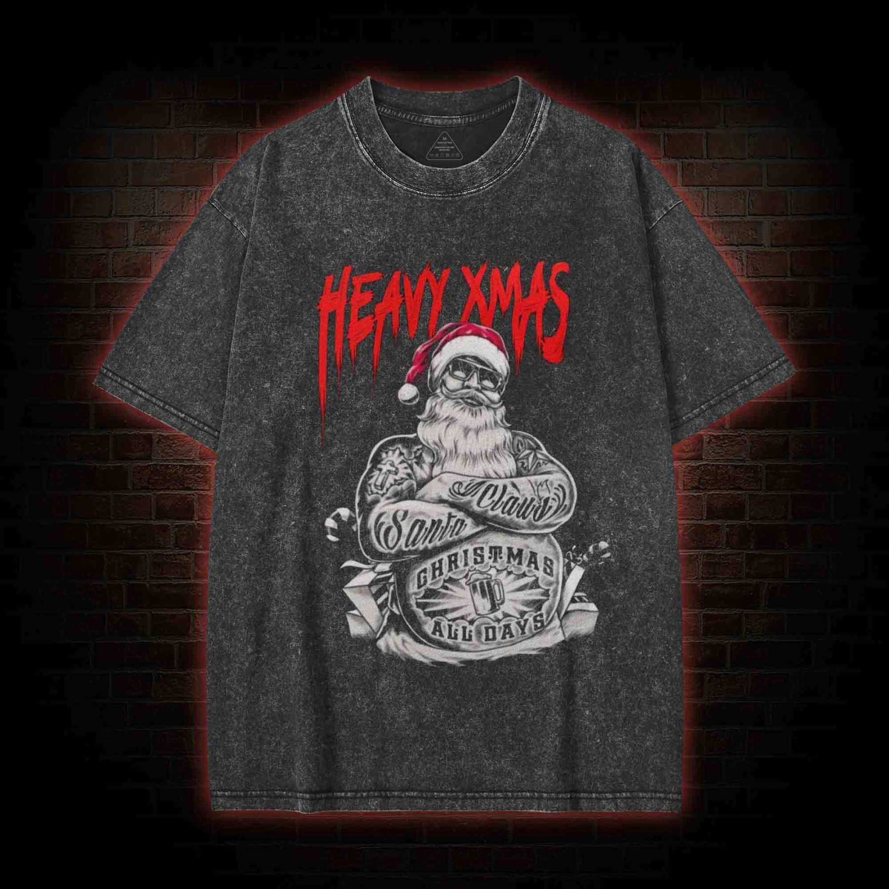 Heavy Xmas Washed T-shirt
