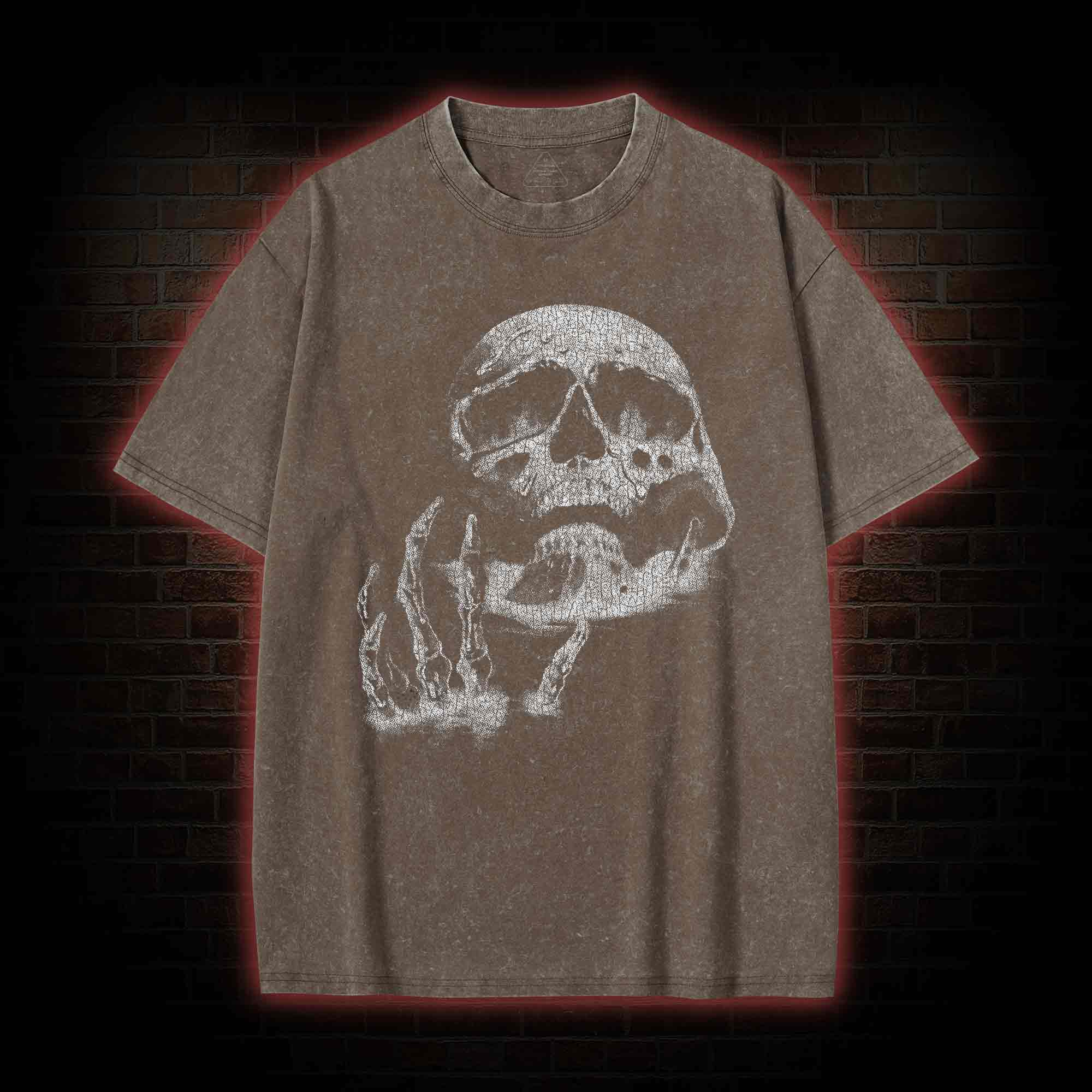 Vintage Skeleton Washed T-shirt