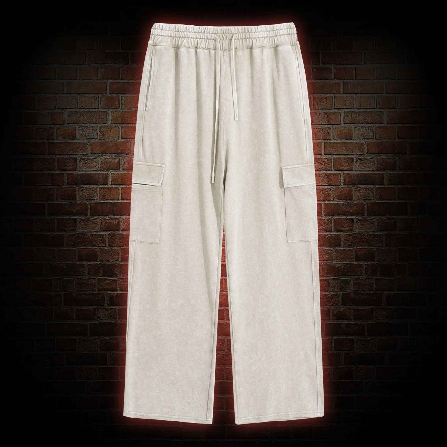 Unisex Washed Cargo Pants